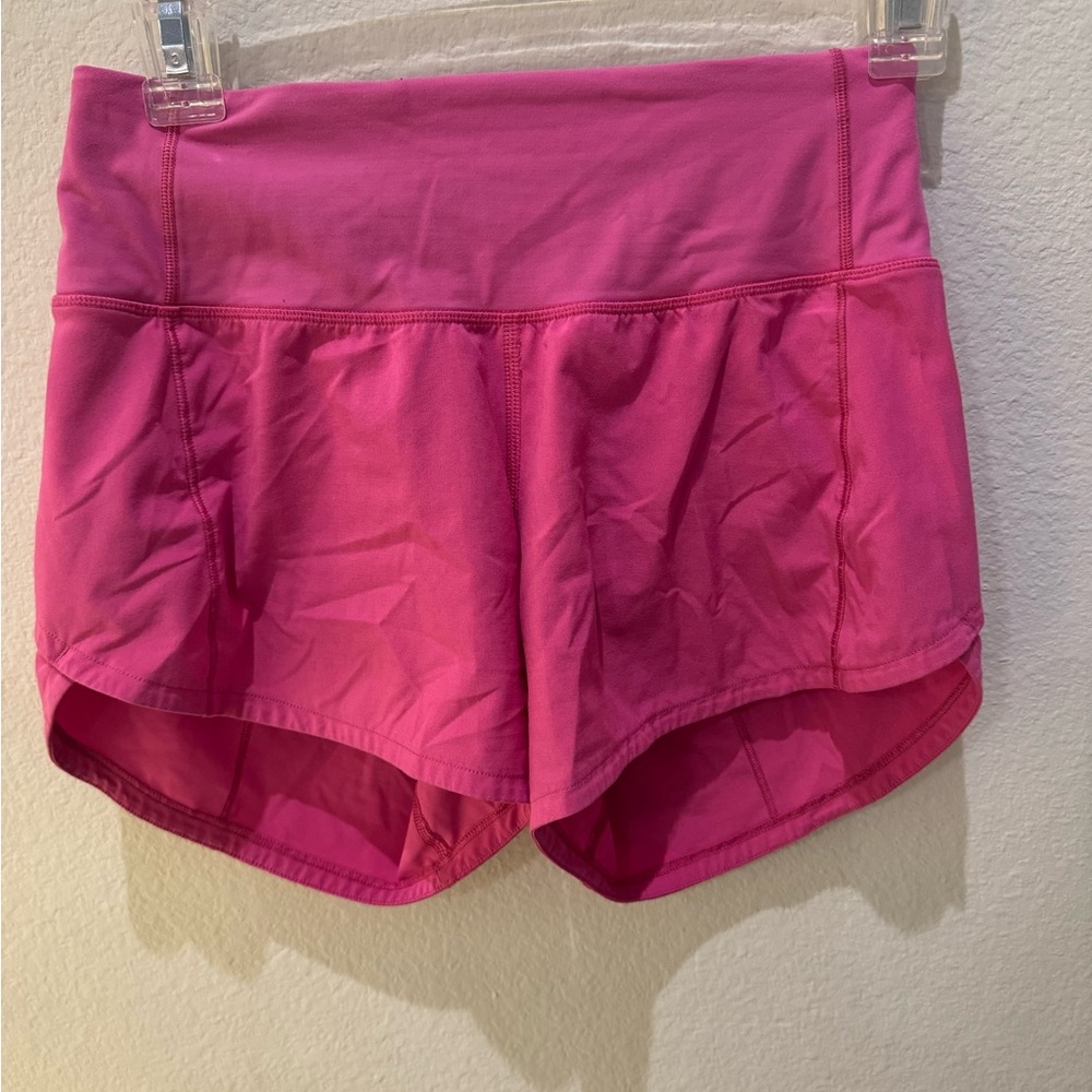 Lululemon speed up high wasted shorts, size 0